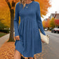 💎🧶 New Arrivals – Long-Sleeved Fall Dresses with Square Necklines for Women
