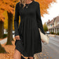 💎🧶 New Arrivals – Long-Sleeved Fall Dresses with Square Necklines for Women