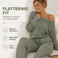 Women's Off-Shoulder Top & Wide-Leg Pants Set