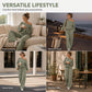 Women's Off-Shoulder Top & Wide-Leg Pants Set