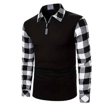 Bestseller🏆Men's Casual Long Sleeve Half-Zip Shirt
