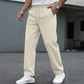 👖 Pull On & Go | Men's Waffle-Knit Drawstring Straight-Leg Pants