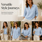 Bestseller🏆🧶 Women's Knit V-Neck Long Sleeve Top