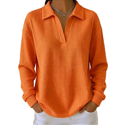 Bestseller🏆🧶 Women's Knit V-Neck Long Sleeve Top