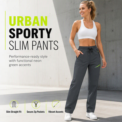 🛍️👖New Arrivals - Women's Casual Athletic Pants with Zipper Pockets