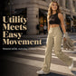 👖 More Pockets, Easy Movement | Women's High-Waist Straight-Leg Cargo Pants
