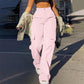 👖 More Pockets, Easy Movement | Women's High-Waist Straight-Leg Cargo Pants