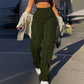 👖 More Pockets, Easy Movement | Women's High-Waist Straight-Leg Cargo Pants
