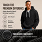 Men's Casual Half-Zip Corduroy Hoodie