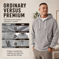 Men's Casual Half-Zip Corduroy Hoodie
