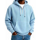 Men's Casual Half-Zip Corduroy Hoodie