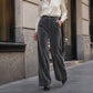 Must-Have🔥👖 High-Waist Velvet Wide-Leg Pants – Soft Drape