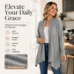 Bestseller🏆🌸Women's Casual Draped Open Front Cardigan