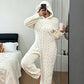 Bestseller🏆🧥 Cozy Hooded Onesie – Cable Knit Warmth