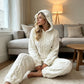 Bestseller🏆🧥 Cozy Hooded Onesie – Cable Knit Warmth