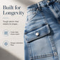 Women's High-Waisted Stretch Straight Leg Jeans