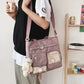 Cute Messenger Bag for Teen Girls with 2 Badges