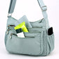 Lightweight Multi-Pocket Nylon Crossbody Bag