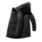 ✨Men's Windproof Hooded Thermal Mid-Length Parka Jacket