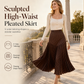 Women's High Waist Polka Dot Pleated Skirt