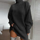 🍂Autumn Hot Sale 🔥Women's Cozy Turtleneck Knit Sweater Dress