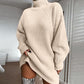 🍂Autumn Hot Sale 🔥Women's Cozy Turtleneck Knit Sweater Dress
