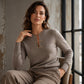 ✨ Jewelry-Inspired Buckles, Elegant Cutout | Women's Ribbed Knit Top