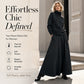 ✨ Polished Matching Style, Flattering Maxi Silhouette | Women's Turtleneck 2-Piece Set