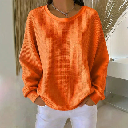 The Waffle-Knit Sweatshirt Made for Easy, Everyday Wear