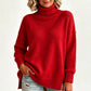 Women's Loose Fit Knit Turtleneck Sweater