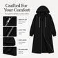 Women's Casual Longline Zip-Up Hooded Jacket ⚡