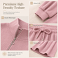 Women's Knitted Half-Zip Mock Neck Pullover & Wide-Leg Pants 2-Piece Set, Thick Ribbed Knit Matching Outfit For Winter Warmth