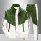 Men's Colorblock Zip-Up Jacket & Drawstring Pants Set