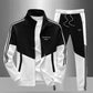 Men's Colorblock Zip-Up Jacket & Drawstring Pants Set
