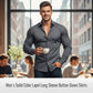 Men's Solid Color Lapel Long Sleeve Button-Down Shirts