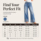 Women's Vintage Wide-Leg Jeans with Raw Hem