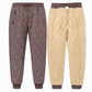 Unisex Loose Fit Sherpa Fleece Lined Joggers Warm Winter Casual Pants with Zipper Pockets