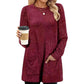 Women's Cozy Mid-Length Ribbed Knit Top