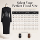 Sculpted Waist, Elegant Curve – Women's Ribbed Bodycon Dress ✨