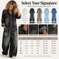 Women's Vintage Collared Denim Jumpsuit