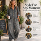 Women's Vintage Collared Denim Jumpsuit