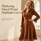 Women's Vintage Long Sleeve Fringe Dress
