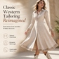 Women's Vintage Long Sleeve Fringe Dress