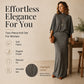 Women's Batwing Sleeve Top & Maxi Skirt Set