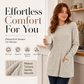 Women's Cozy Mid-Length Ribbed Knit Top