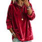 Women's Velvet Pullover Hoodie