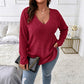 Women's Plus Size Ribbed Brushed Long Sleeve Top