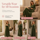 Women's Casual Velvet Crew Neck Dress with Pockets