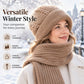 Women's Winter Warm Hooded Scarf