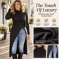 Women's Turtleneck High Split Knit Tunic